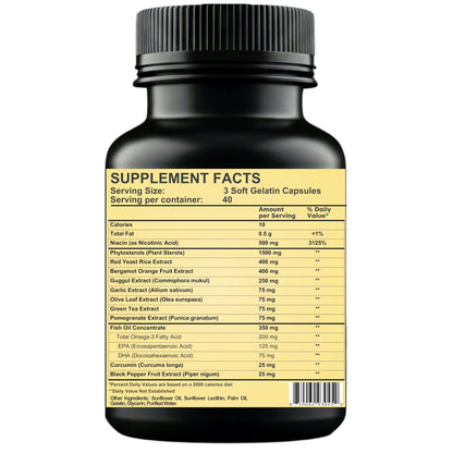 Nikoni Advanced Cholesterol Support 3600 mg Plant Sterols Softgels