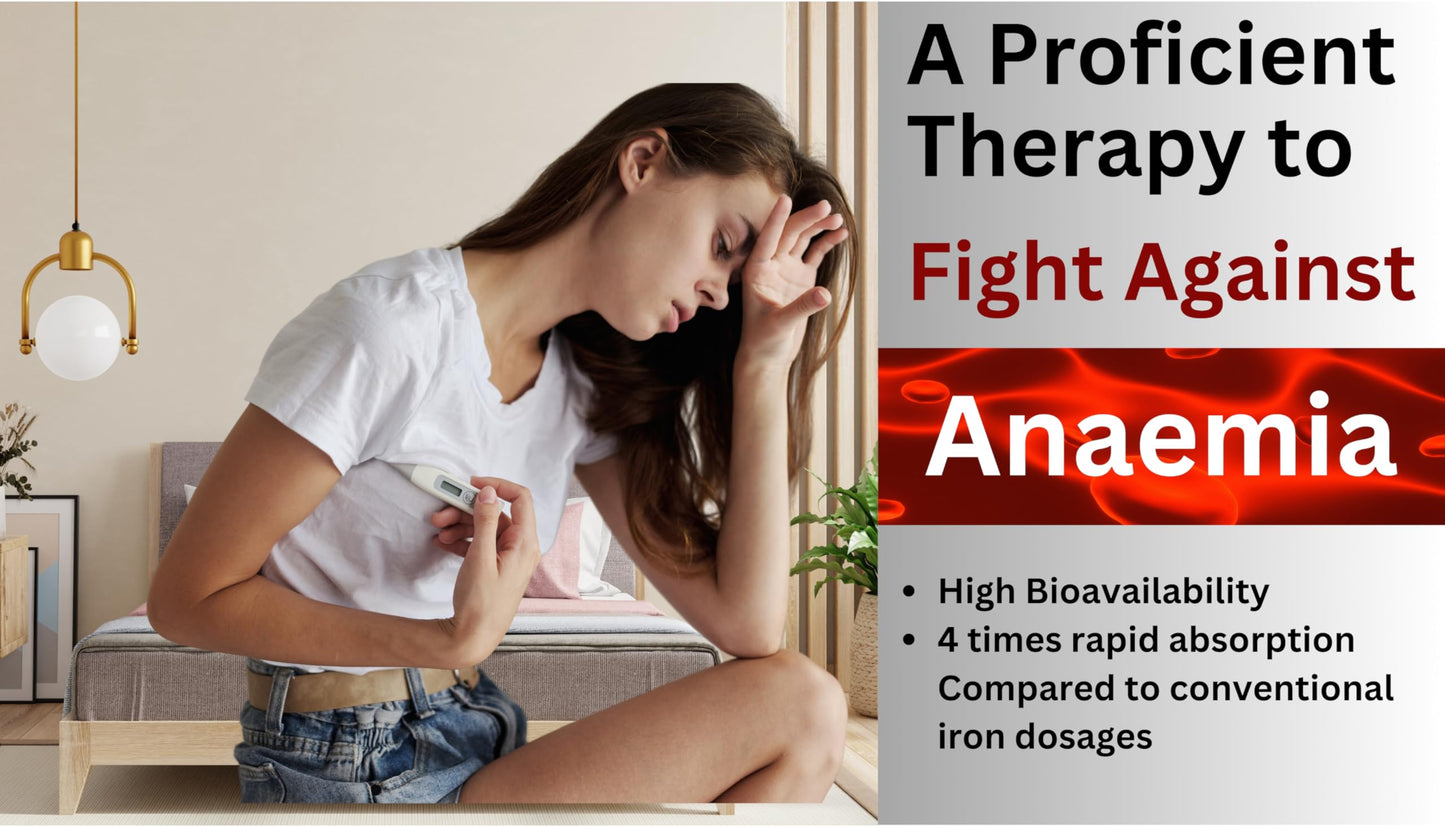 Nikoni Liposomal Iron 21 mg Capsules Promotes Red Blood Cells.