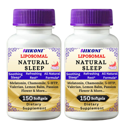 Nikoni Liposomal Natural Sleep Aid Softgels, Supports Natural Sleep