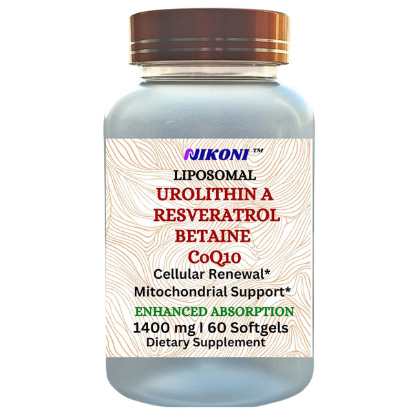 Nikoni Liposomal Urolithin-A Supplement 1400mg Softgels