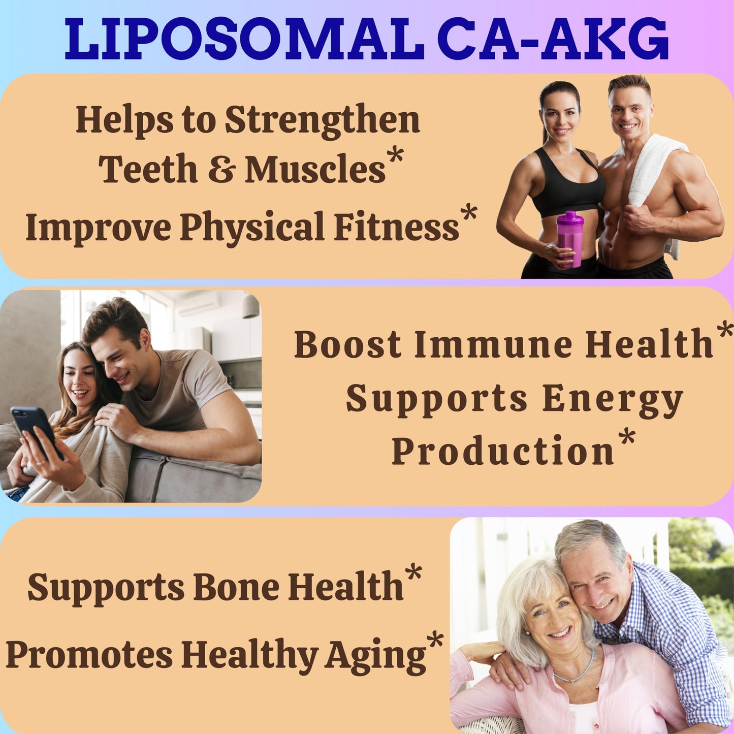 Liposomal Calcium AKG 1500mg, Vitamin C, D3, K2, Mg+ & Probiotics Soft gels