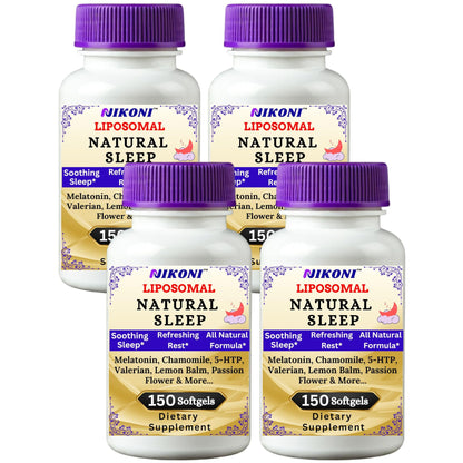 Nikoni Liposomal Natural Sleep Aid Softgels, Supports Natural Sleep