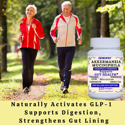 Nikoni Akkermansia Muciniphila GLP-1 Probiotic Softgels for Women & Men