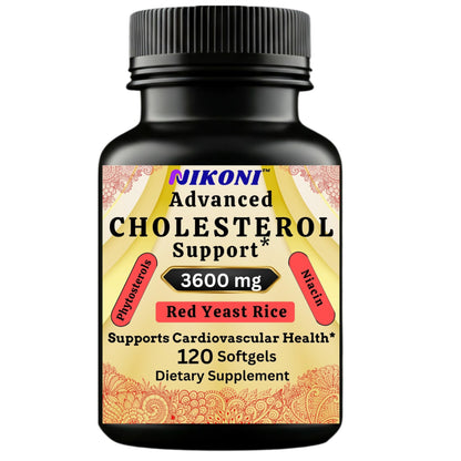Nikoni Advanced Cholesterol Support 3600 mg Plant Sterols Softgels
