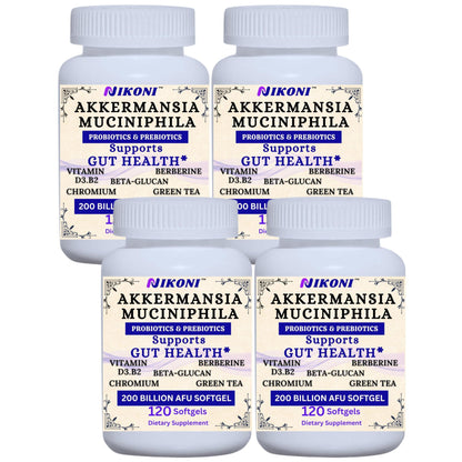 Nikoni Akkermansia Muciniphila GLP-1 Probiotic Softgels for Women & Men