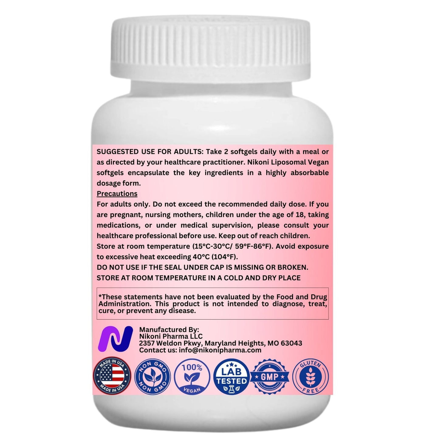 Nikoni Organic Liposomal Beet Root  Vegan Softgels, 1000 mg for Circulatory Support