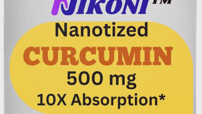 Nikoni Nanotized Curcumin Softgels, Supports Joint, Heart, & Immunity.